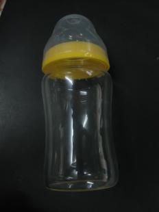 供应婴儿玻璃奶瓶日用品,120ML直身标口奶瓶_家居家具